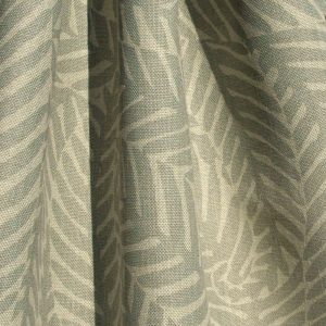 Hand printed fabric linen Ferns