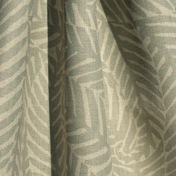 hand printed fabric - Ferns Linen hand printed