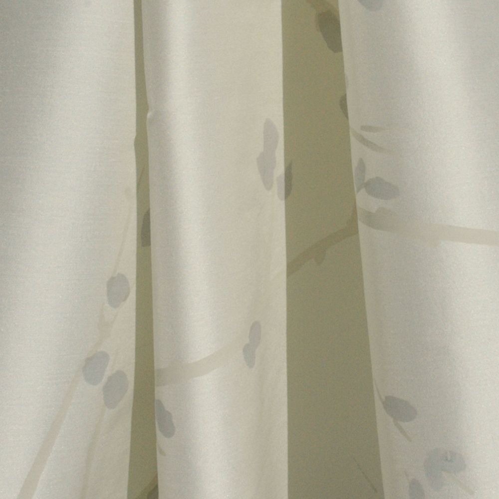 Hand printed fabric Ikebana Silk Ikebana Linen