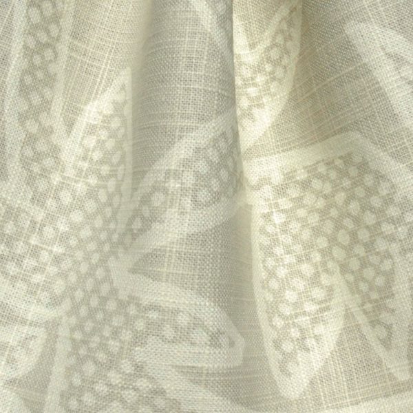 Hand printed fabric - Wil 'O' The Wisp Linen